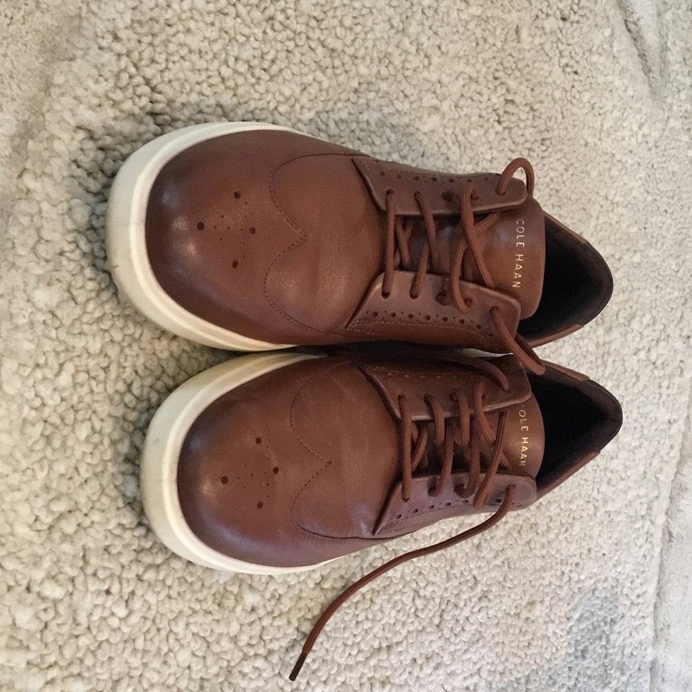 Cole Haan Men's Tan Leather Oxfords